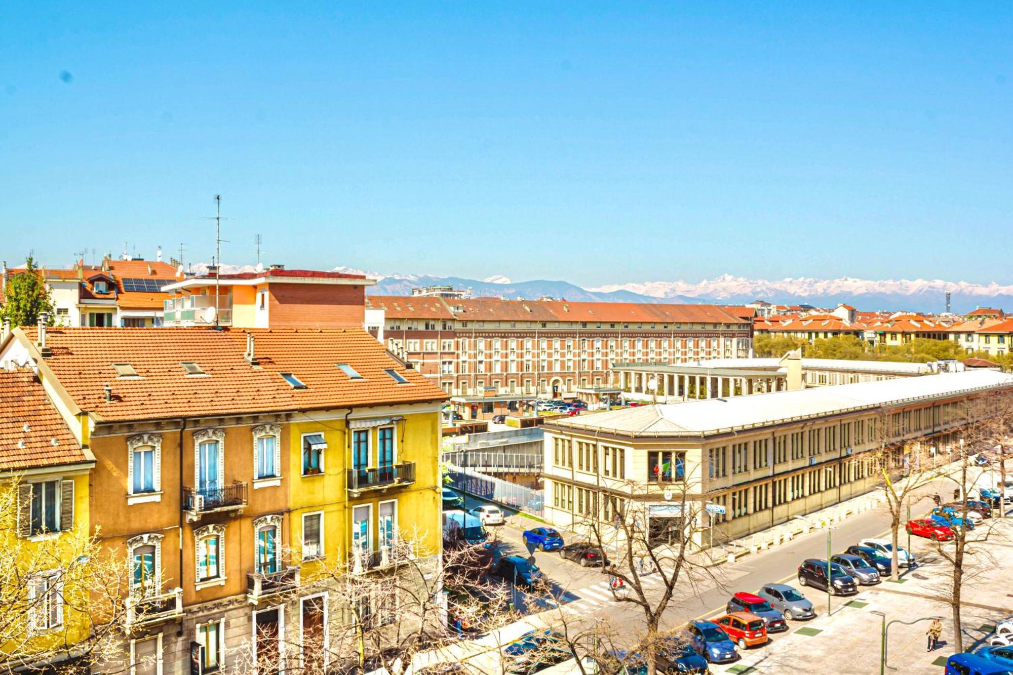 -Politecnico- Appartamento Classy X5 Con Balconi, Vista E Parcheggio Gratuito Torino Kültér fotó
